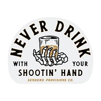 Sendero Shootin' Hand Sticker