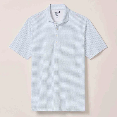 Johnnie-O Men's Cason Mesh Printed Polo