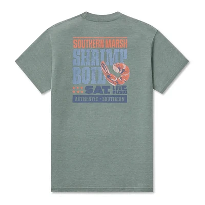 Southern Marsh Men's Seawash Shrimp Boil Short Sleeve T-Shirt