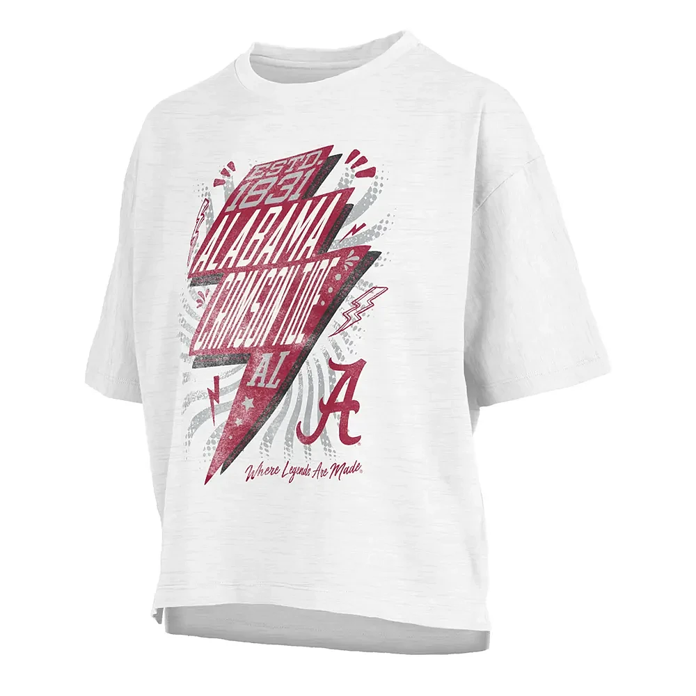 Pressbox Women's Alabama Crimson Tide Rock & Roll Crop Top