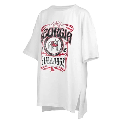 Pressbox Women's Georgia Bulldogs Rock & Roll Slub Top