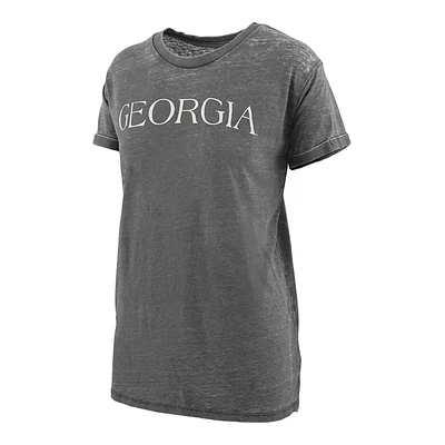 Pressbox Women's Georgia Vintage Boyfriend Short Sleeve Tee