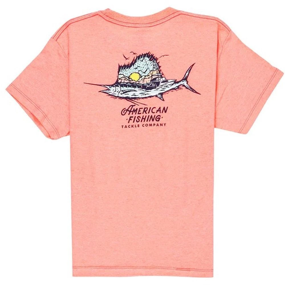 AFTCO Boys' Sailfishing Short Sleeve Tee