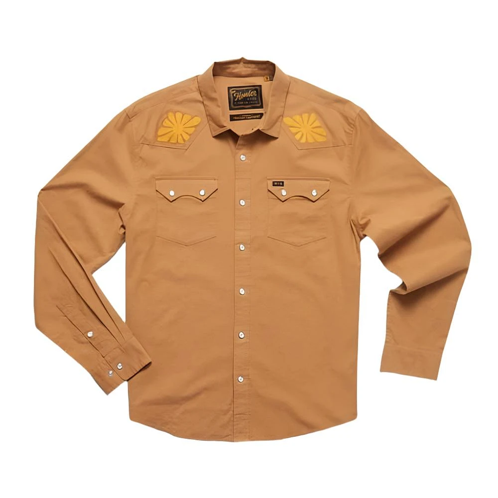 Howler Brothers Men's Crosscut Deluxe Long Sleeve Snapshirt