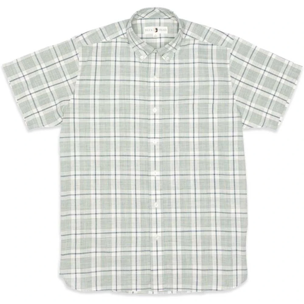 Men's Fanning Plaid Slub Short Sleeve Shirt