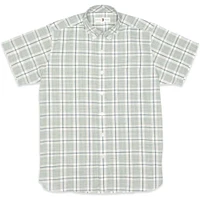 Men's Fanning Plaid Slub Short Sleeve Shirt