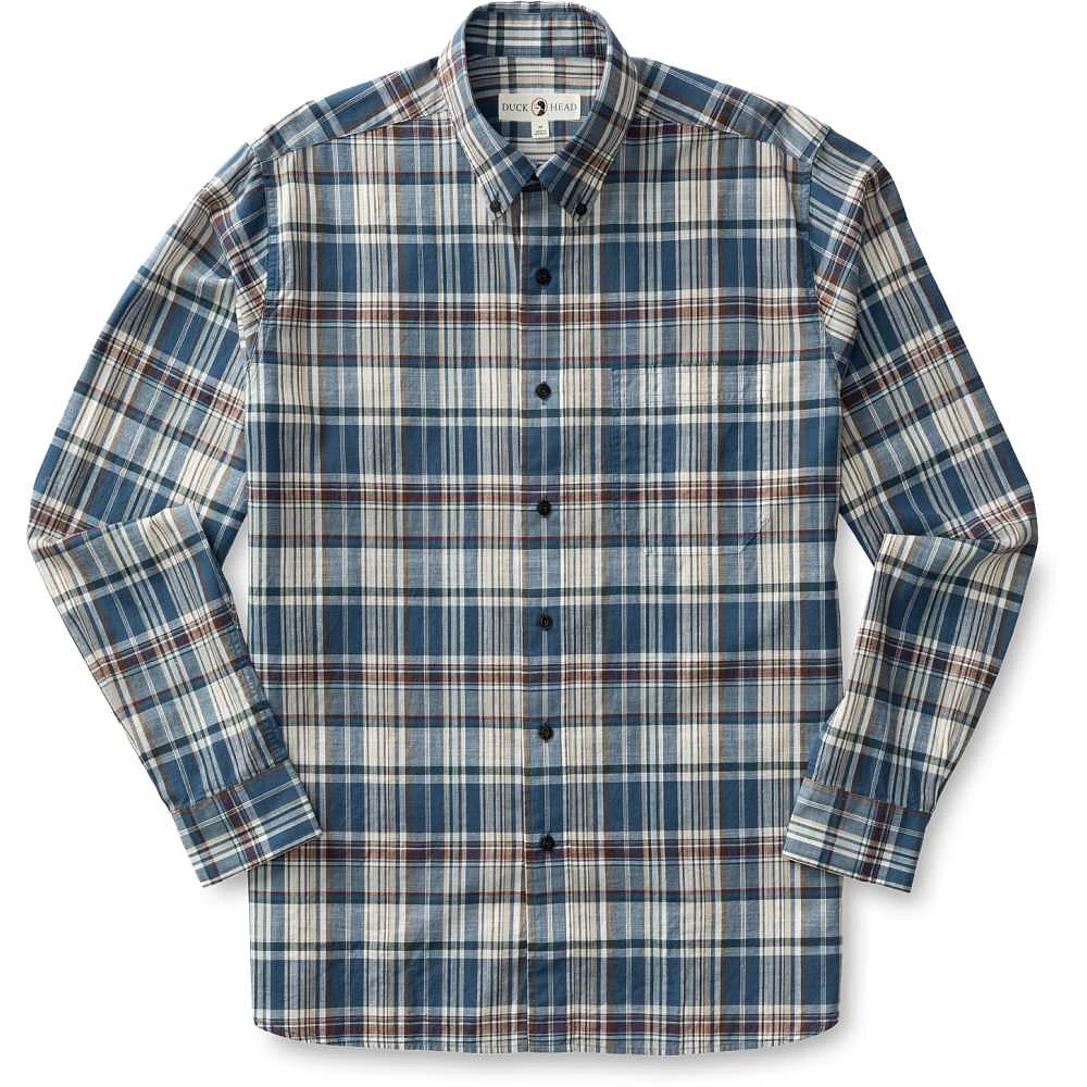 Men's Higgins Long Sleeve Plaid Slub Shirt