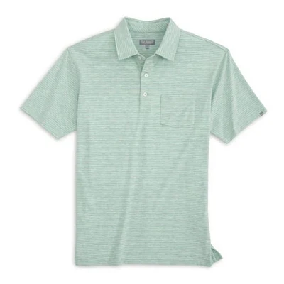 Men's Melange Stripe Polo