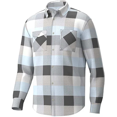 HUK Men's Soft Stretch Flannel Shirt