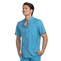 Southern Shirt Men's Blue Blooms Baja