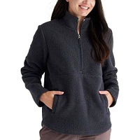 Free Fly Women's Bamboo Sherpa Fleece 1/2 Zip Pullover