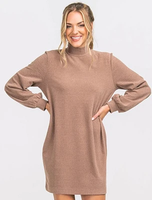 Women's Mockneck Sweater Dress