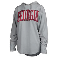 Pressbox Women's Georgia Bulldogs San Bruno Long Sleeve Hooded T-Shirt