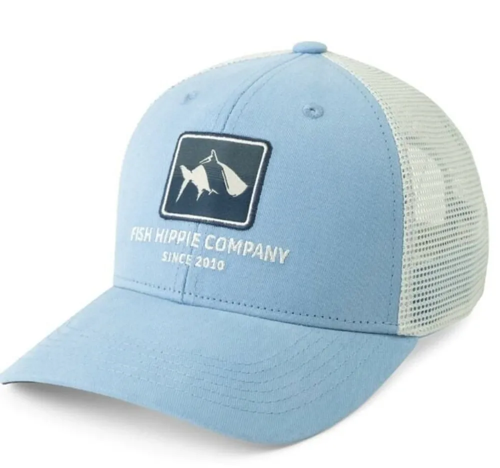 Mountain High Outfitters Fish Hippie Trucker Hat