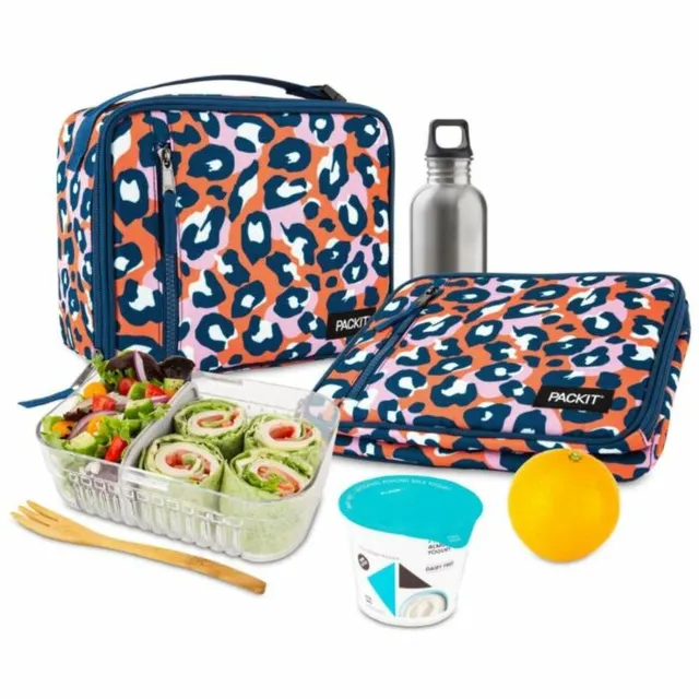  PackIt Freezable Classic Lunch Box, Black, Built with