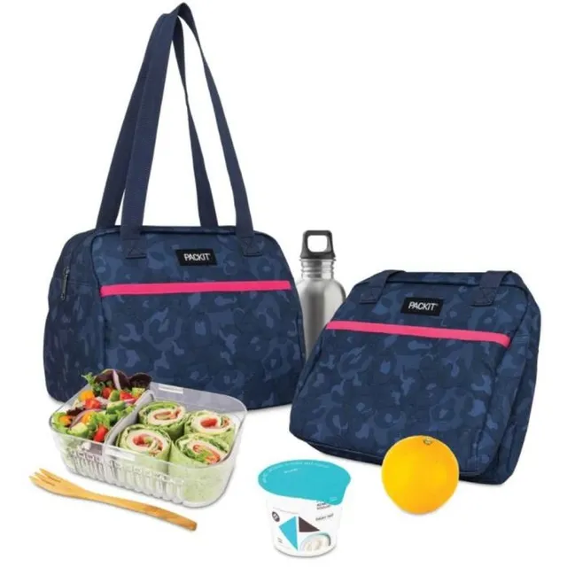 Packit Freezable Hampton Lunch Bag - Mulberry Tie-Dye