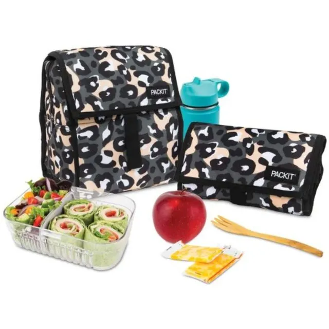PackIt Freezable Lunch Bag with Zip Closure, Classic Camo (PKT-PC