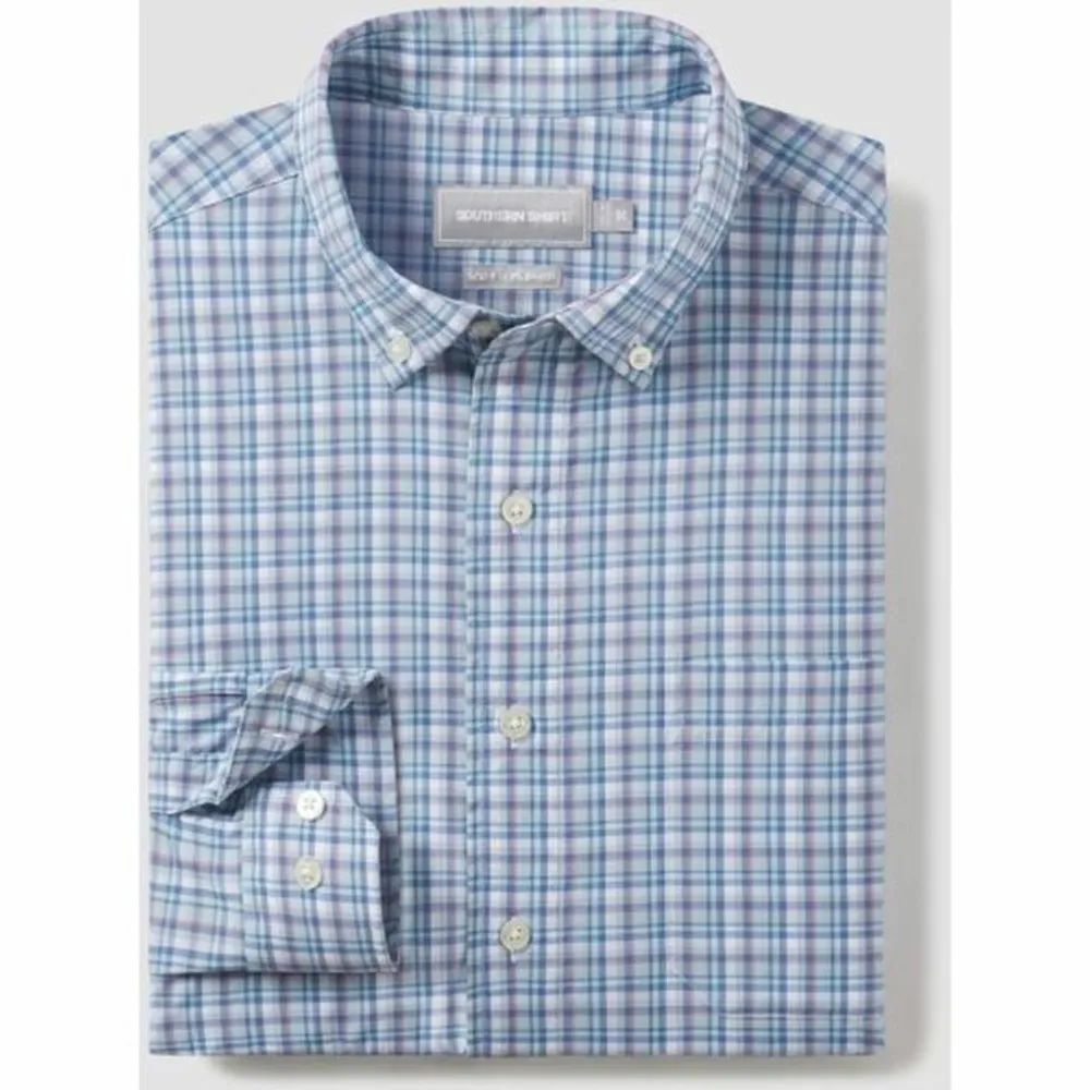 Men's Riviera Plaid Long Sleeve Shirt