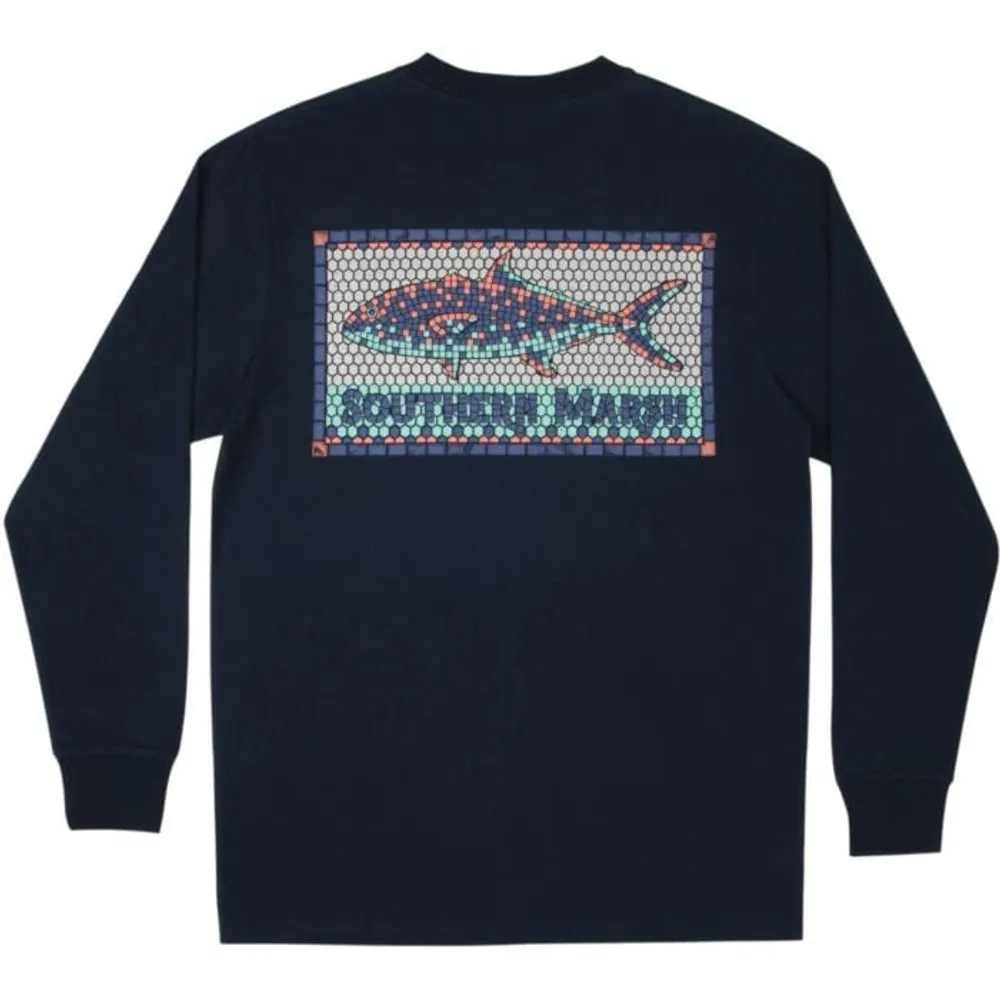 Men's Tile Fish Long Sleeve Shirt