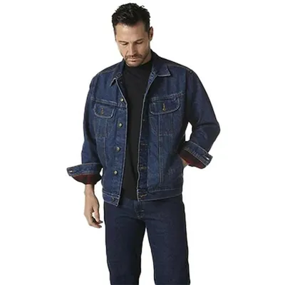 Men's Denim Flannel Lined Jacket