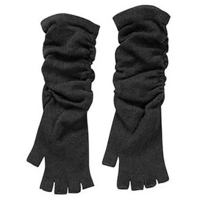 Men's Fingerless Knit Long Gloves