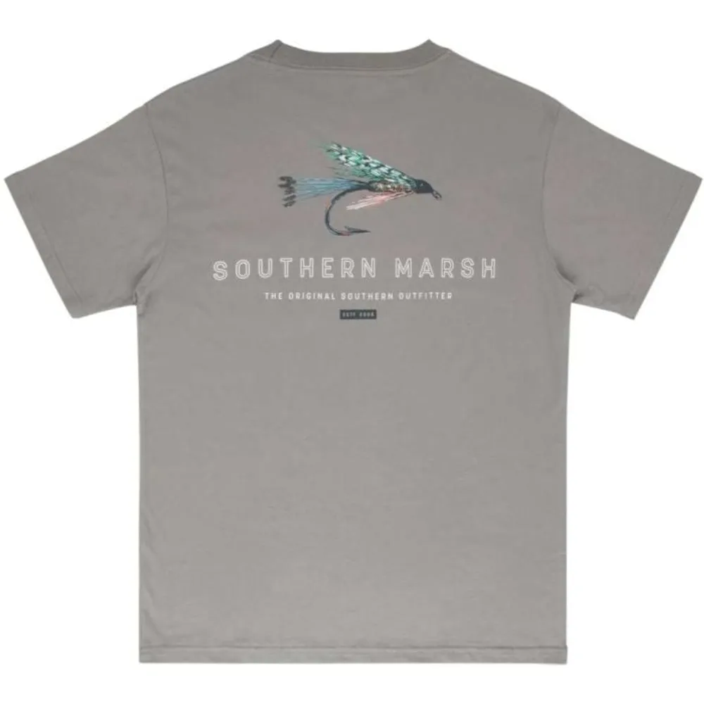 Mountain High Outfitters Men's Fishing Lines Brook Trout Short Sleeve Tee