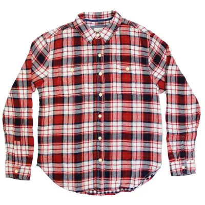 Men's Hampton Plaid 2 Pocket Long Sleeve Shirt