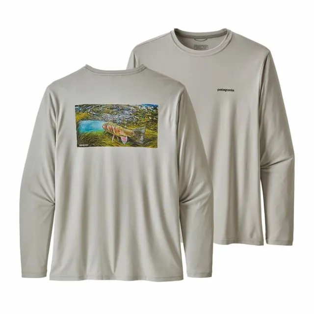Mountain High Outfitters Men's Cap Cool Daily Fish Graphic Long Sleeve