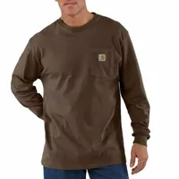 Men's Loose Fit Heavyweight Long-Sleeve Pocket T-Shirt