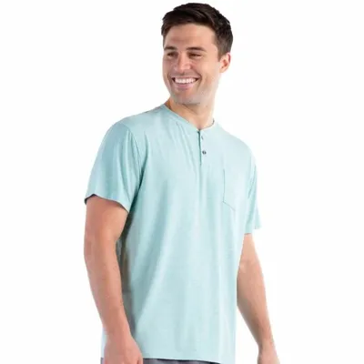 Men's Max Comfort Henley Shirt Short Sleeve