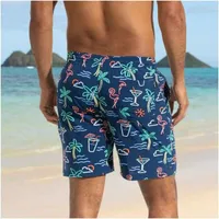 Men's Neon Light Swim Trunk Zp-7"