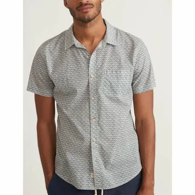Men's Short Sleeve Cotton Plain Weave Shirt