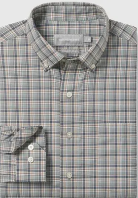 Men's Wedgewood Plaid Long Sleeve Shirt