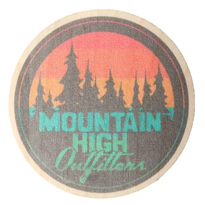 MHO Logo Sticker - Wood