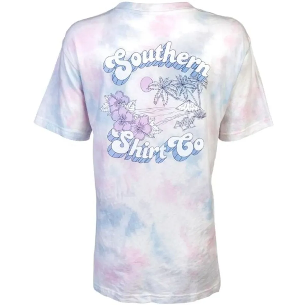 Watercolor Palms Tie Dye Tee