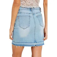 Women's 5 Pocket Mini Denim Skirt