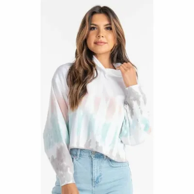 Women's Cropped Tie Dye Hoodie