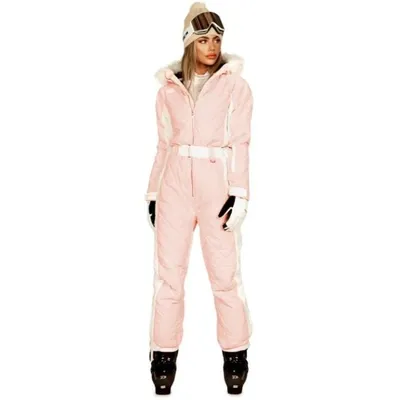 Women's Powder Pink Ski Suit