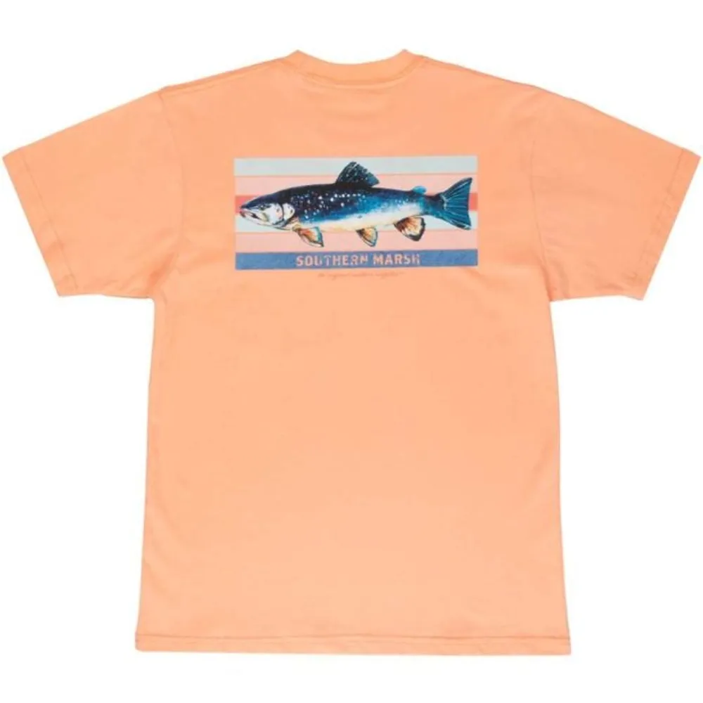 Mountain High Outfitters Youth Fishing Lines Tee - Brook Trout