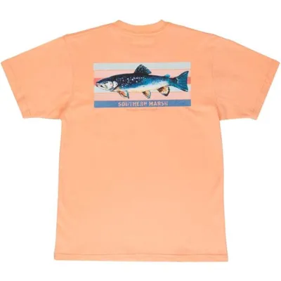 Youth Fishing Lines Tee - Brook Trout