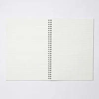 Dark Grey Double Ring Lined Notebook