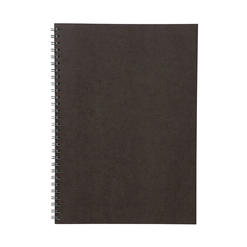 Dark Grey Double Ring Lined Notebook