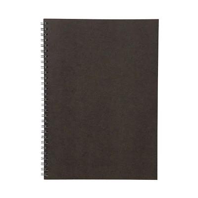 Dark Grey Double Ring Lined Notebook