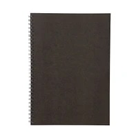 Dark Grey Double Ring Lined Notebook