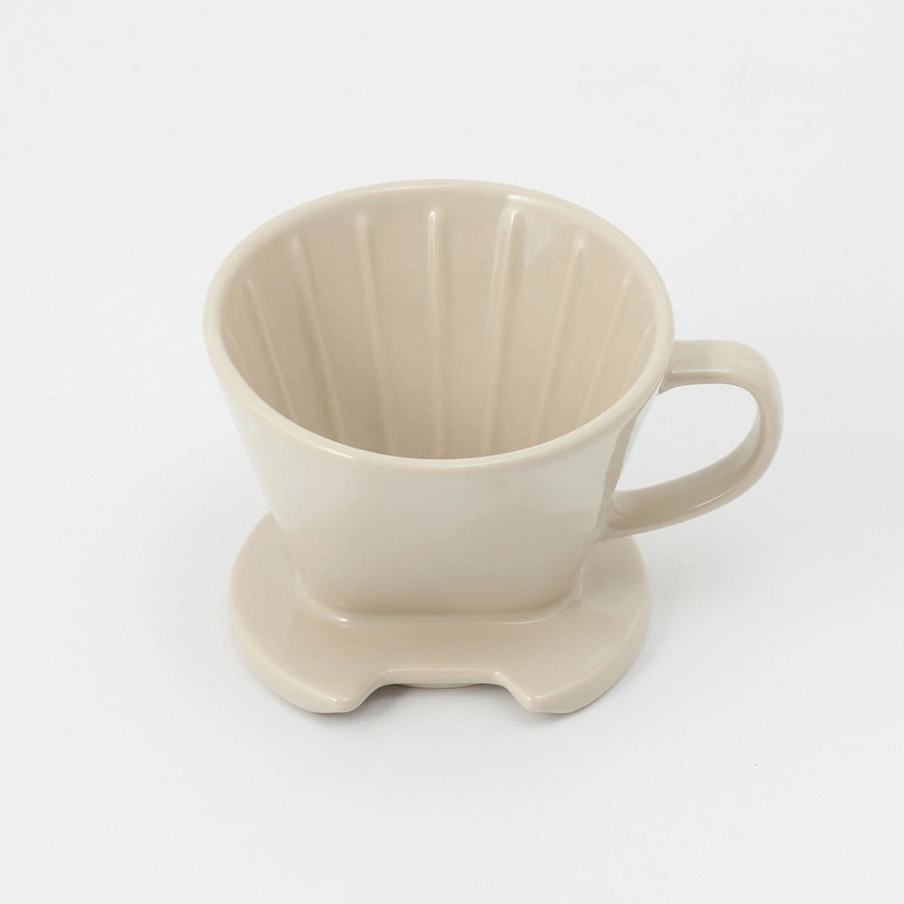 Stoneware Coffee Dripper - Grey Beige