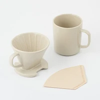 Stoneware Coffee Dripper - Grey Beige