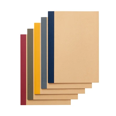 5 Pack B5 Lined Notebook