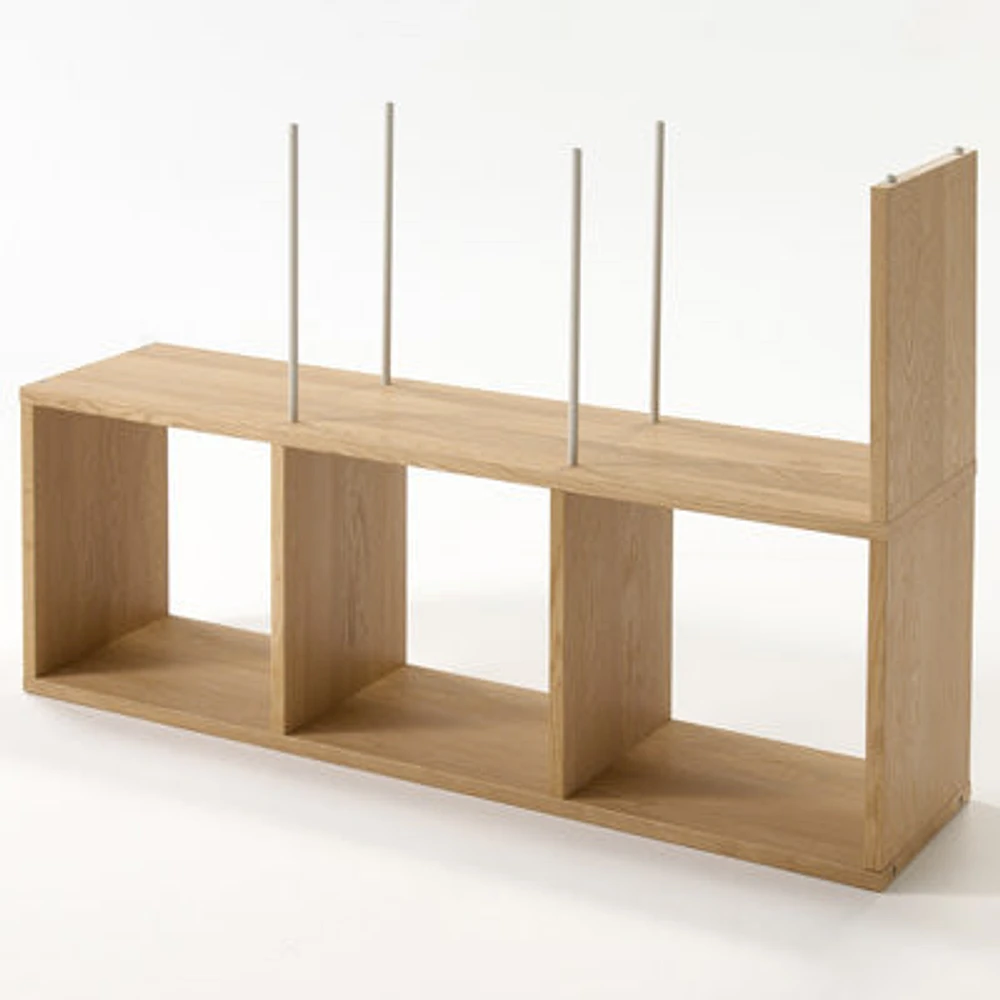 Stacking Shelf - Oak - 3 Tiers