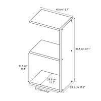Additional Stacking Shelf - Oak - 2 Tiers