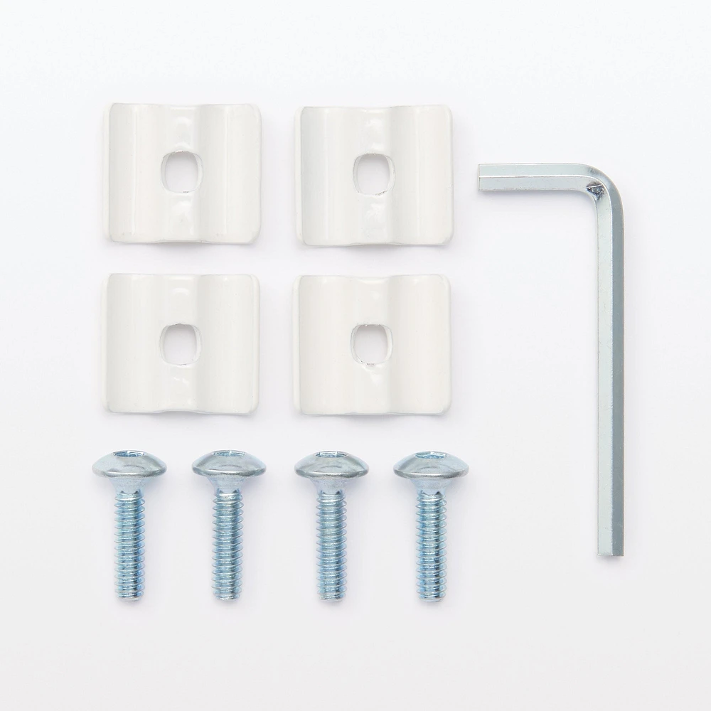 SUS Shelving Unit Frame Reinforcement Part - White Grey